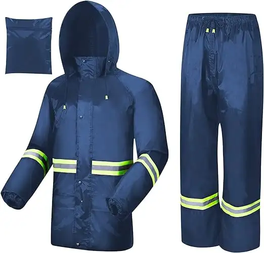 AMKsedom Rain Suits for Men Women Waterproof - 61vbzh106yl._ac_sx522_